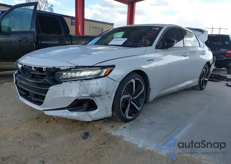 2022 Honda Accord Hybrid Sport from USA, damaged, VIN 1HGCV3F22NA031178